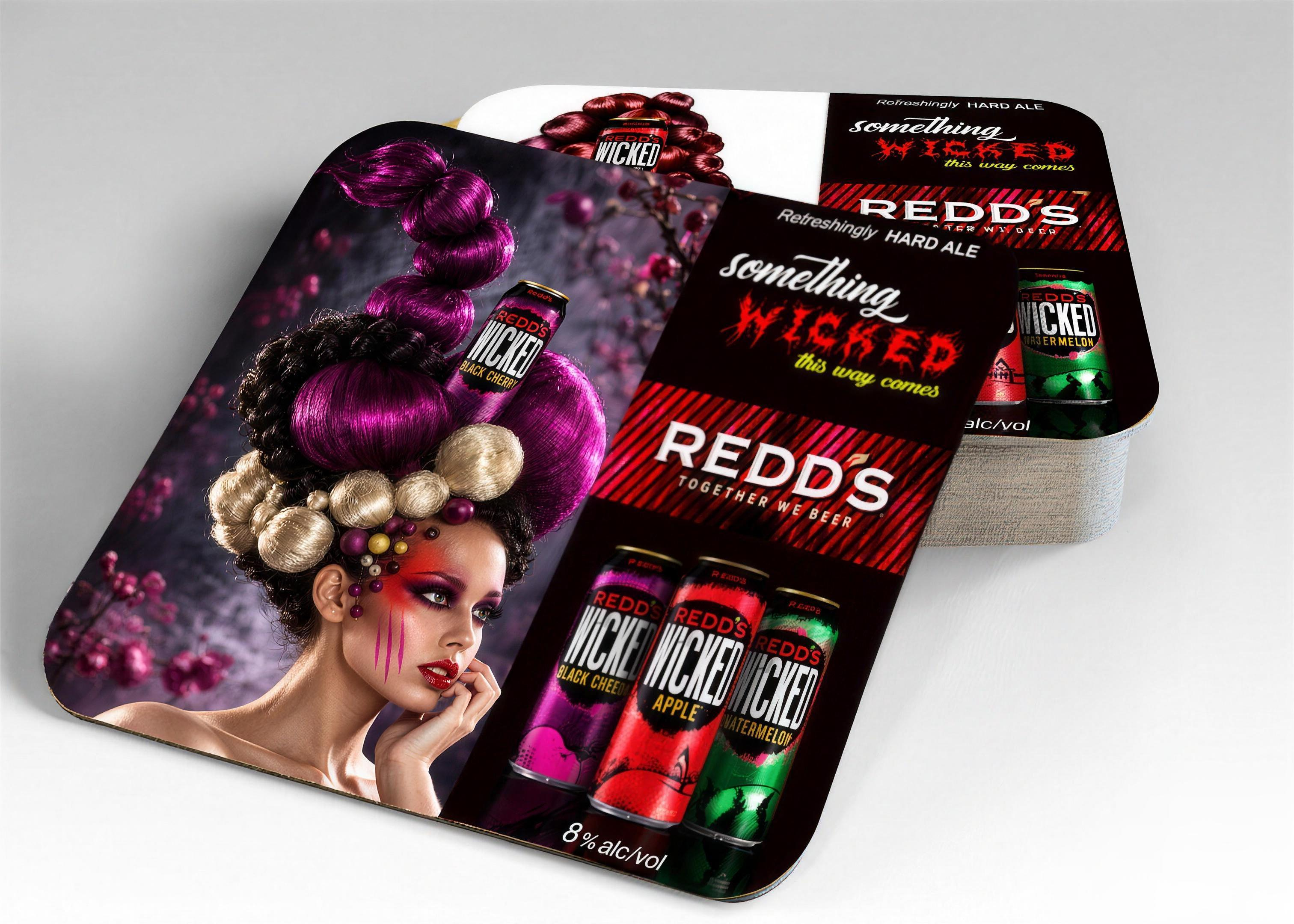 Redd’s Wicked Editorial Coaster Mockup